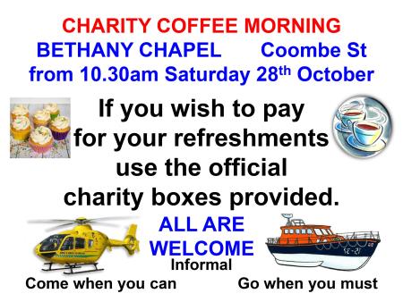 Bethany Chapel Charity Coffee Morning